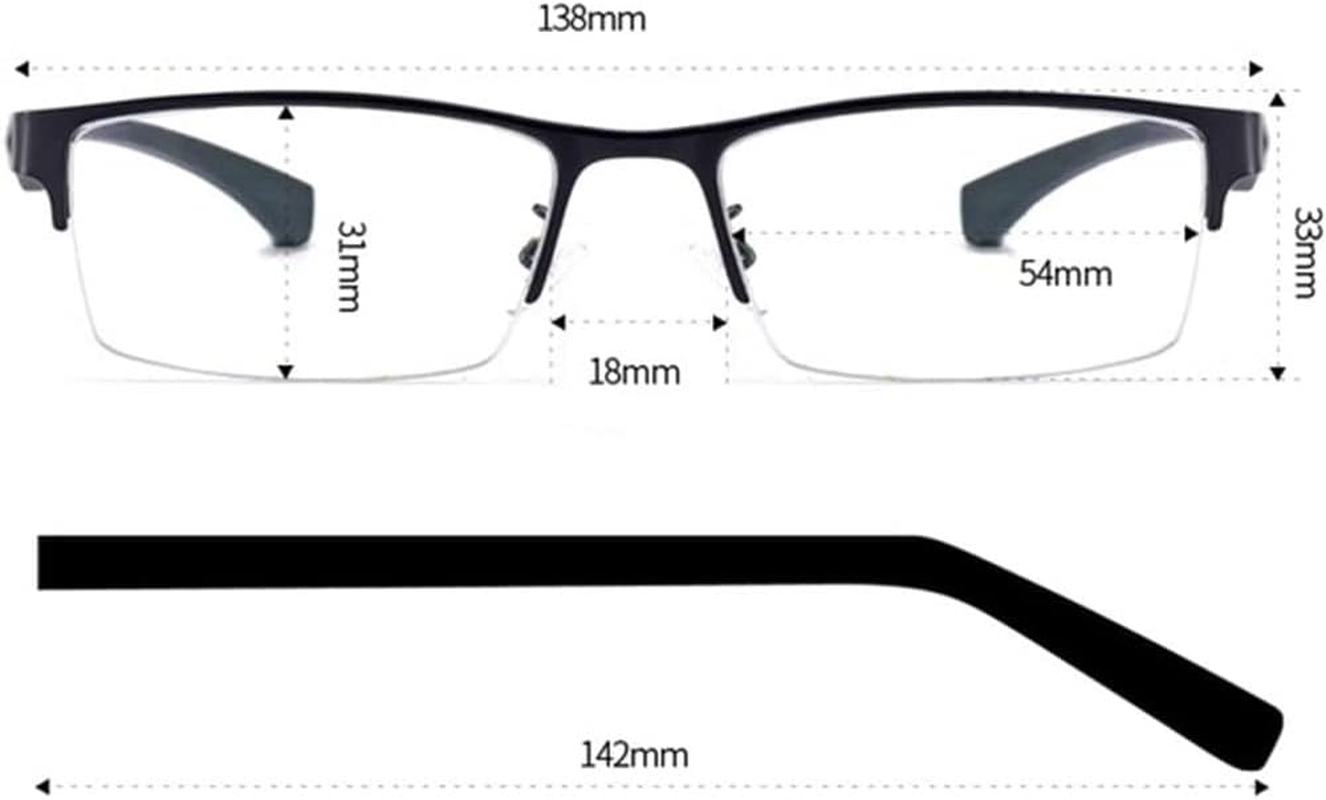 Progressive Multifocal Reading Glasses, Men'S Photochromic Transition UV400 Sunglasses,+1.0 to +3.0 Diopter (Color : Black, Size : +3.00) image number 3