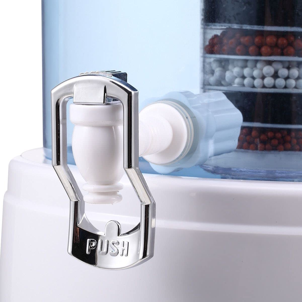 16L 8 Stage Fluoride Water Filter Maifan Stone Dispenser Bottle with Total 2 Filters Bonus