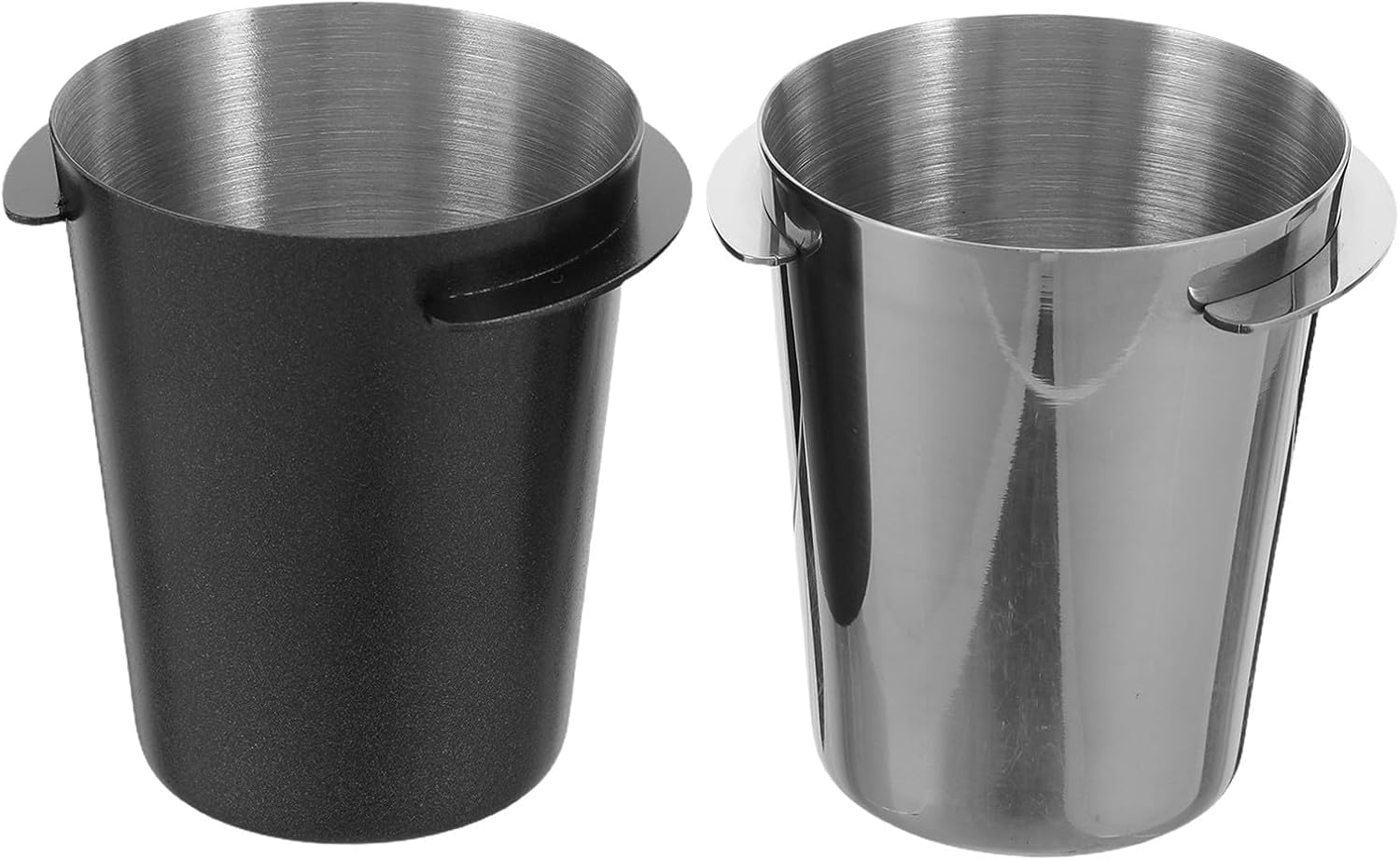 COOLHIYA 2Pcs Coffee Dosing Cup 58Mm- Stainless Steel Espresso Machine Dosing Cup - Mug Coffee Powder Feeder Part for Milk Tea Home Shops 58Mm image number 5