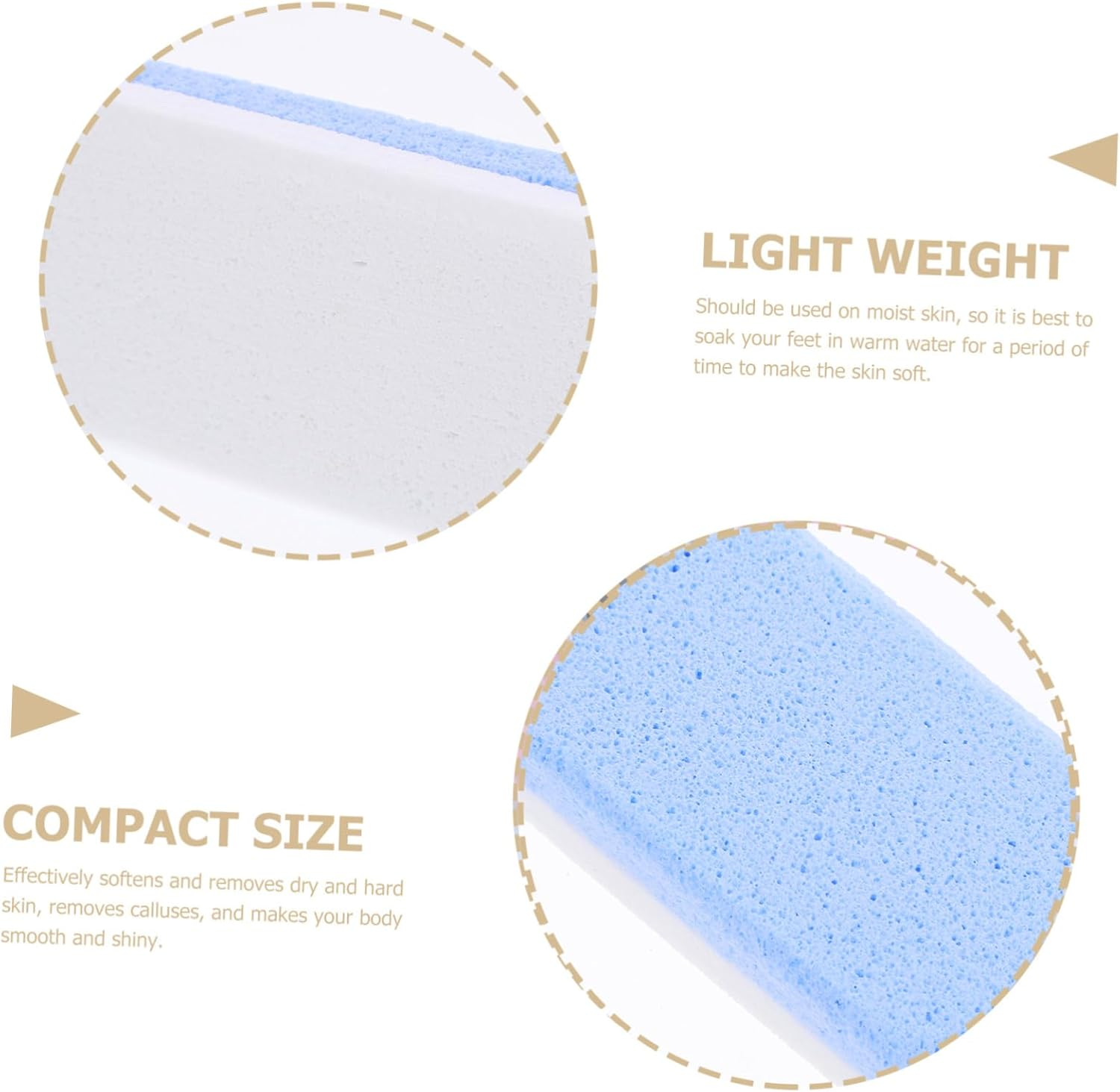 NOLITOY 4Pcs Foot Exfoliate Stone Pumice Stone Foot File Scraper Dead Skin Remover Pedicure Tool image number 1