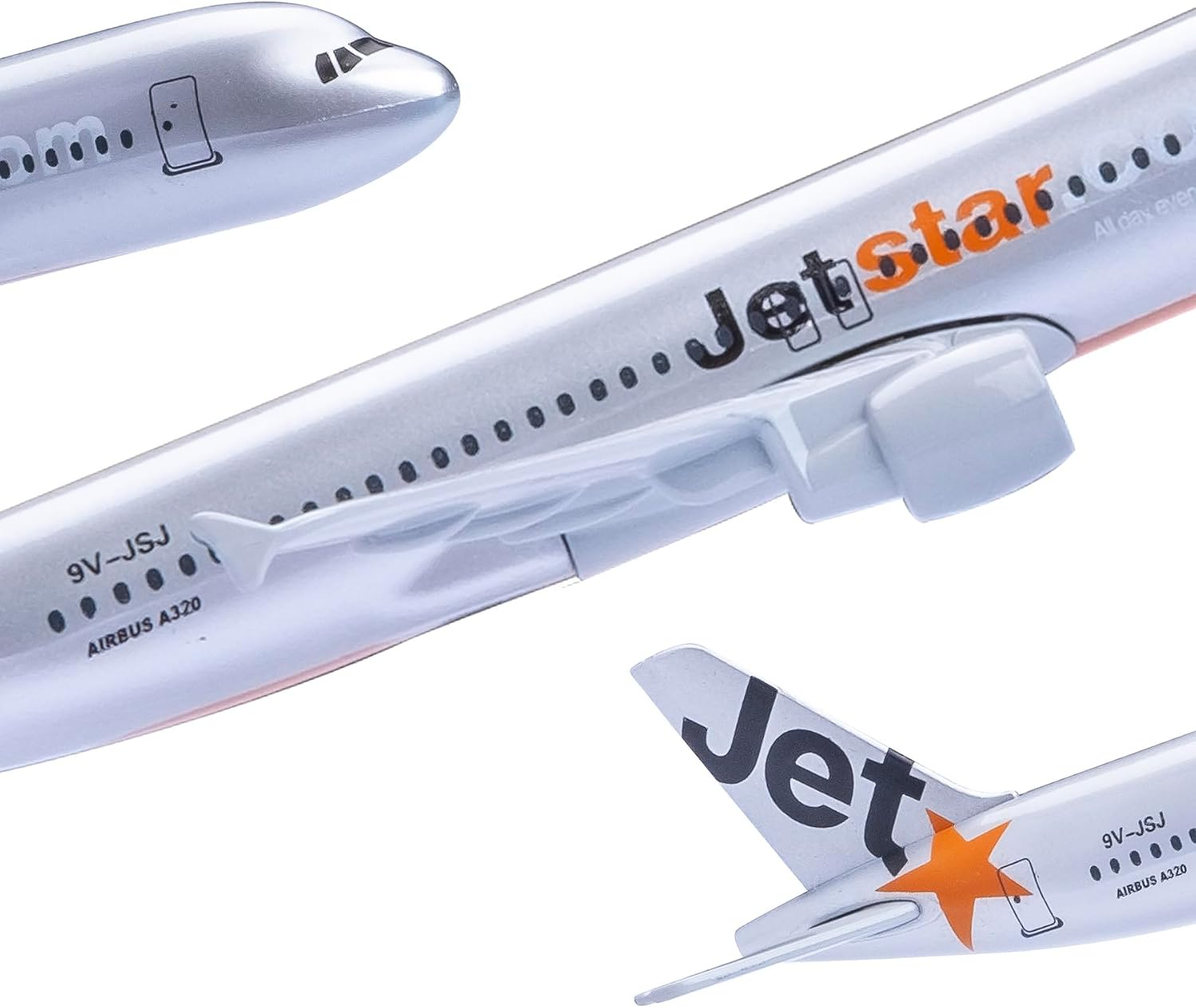 Bswath Model Plane 1:400 Scale Model Jetstar Airbus 320 Model Airplane Diecast Airplanes Metal Plane Model for Gift image number 1