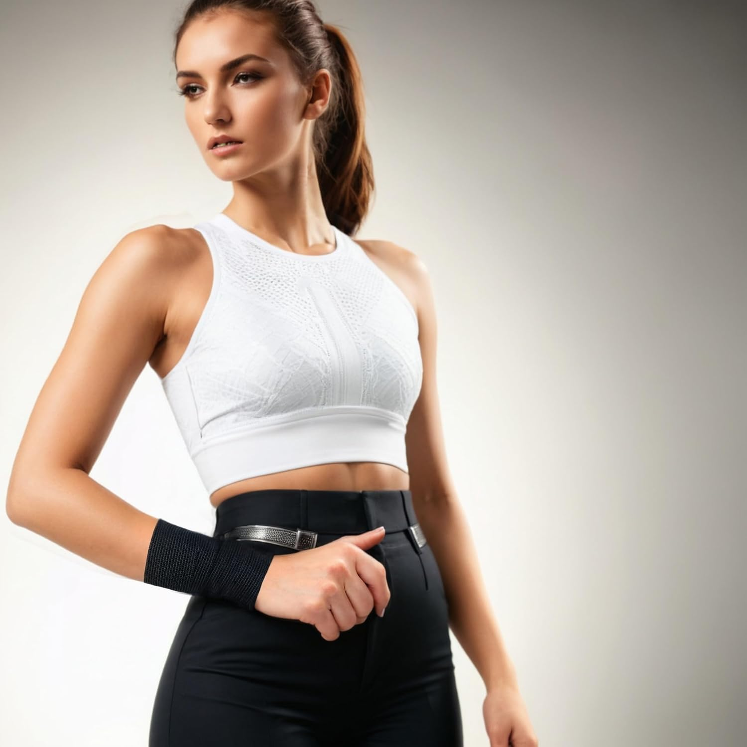 Athletic Tape, 10 Rolls Black Finger Tape, Self Adherent Cohesive Wrap Bandages for Sports, Breathable Wrist Tape,Ideal for Strains, Sprains, and Injury Support image number 1