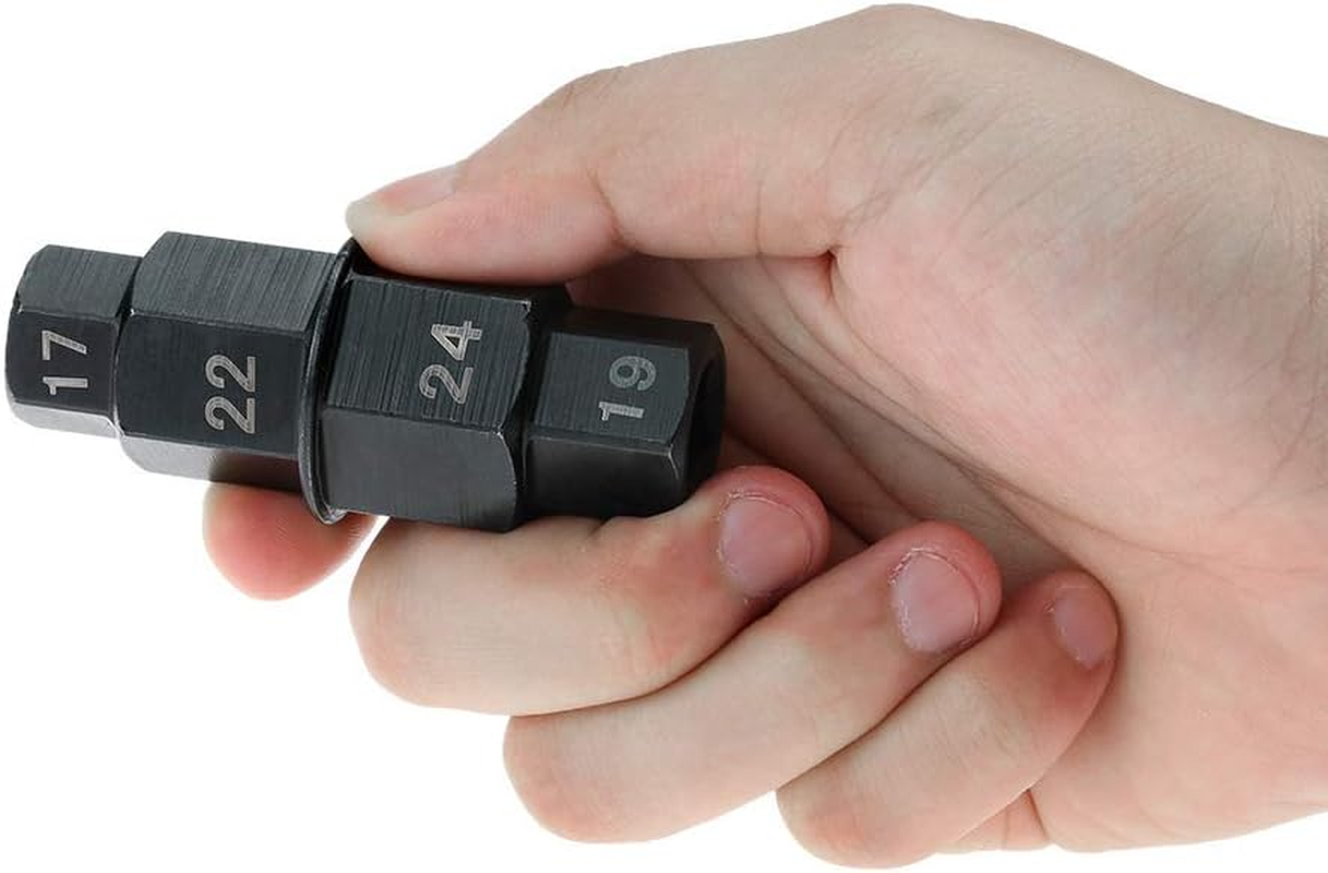 Motorcycles Hex Axle Tool,17Mm 19Mm 22Mm 24Mm Motorcycle Spindle Wheel Removal Socket Adapter Tool,Motorcycle Special Socket for Honda,Kawasaki,Suzuki,Yamaha,Buell,Bmw Motorcycles image number 3