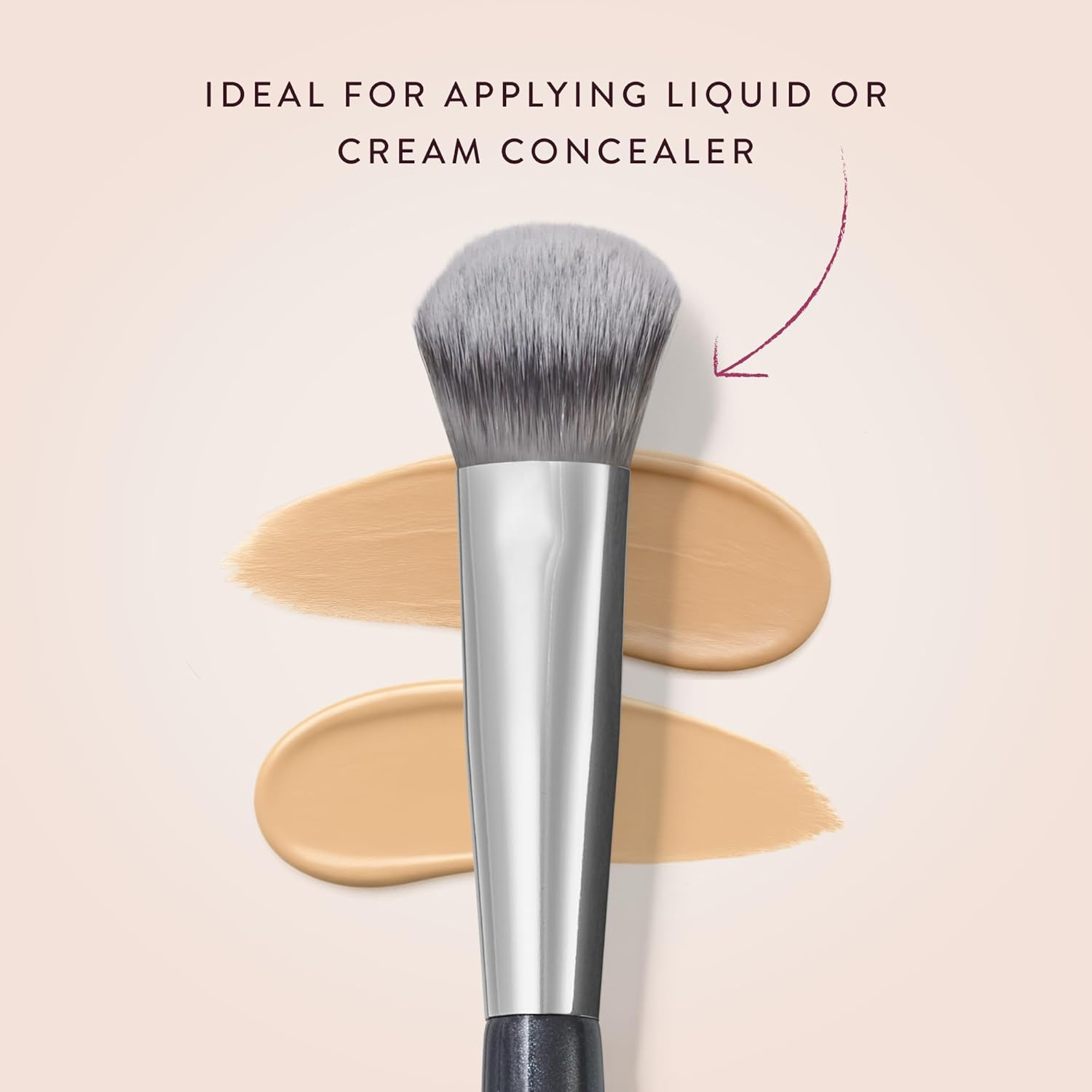 BK BEAUTY BRUSHES - ANGIE HOT & FLASHY A506 CONCEALER - Viral "Kitten Paw" Face Brush - Under-Eye Concealing and Contouring - Makeup Brushes image number 3