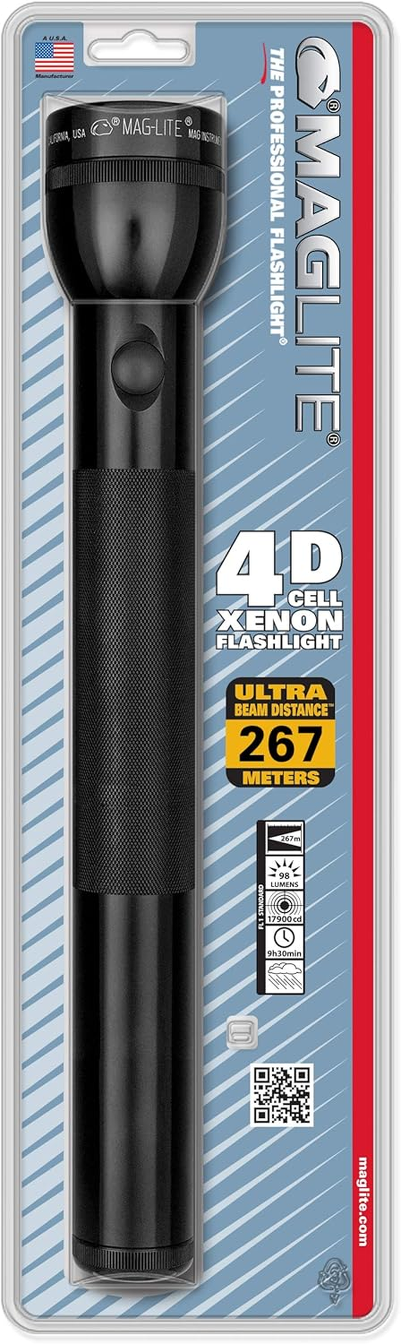 Maglite S4D016 Heavy-Duty Incandescent 4-Cell D Flashlight, Black image number 5