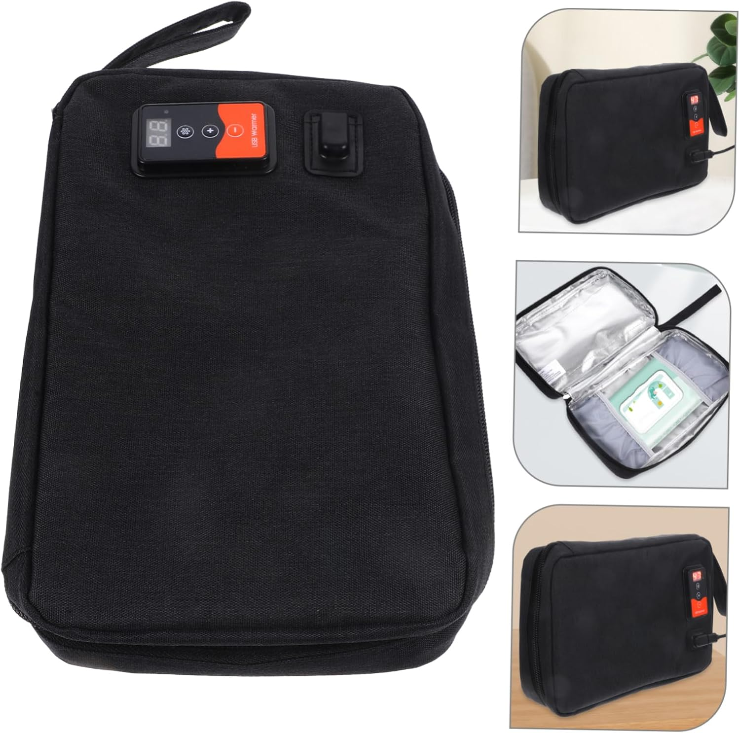 Yardenfun Wipe Warmer Heater Portable USB Wipe Heater with Adjustable Temperature for Home and Travel Keeps Warm and Moist for Neoprene Material image number 1