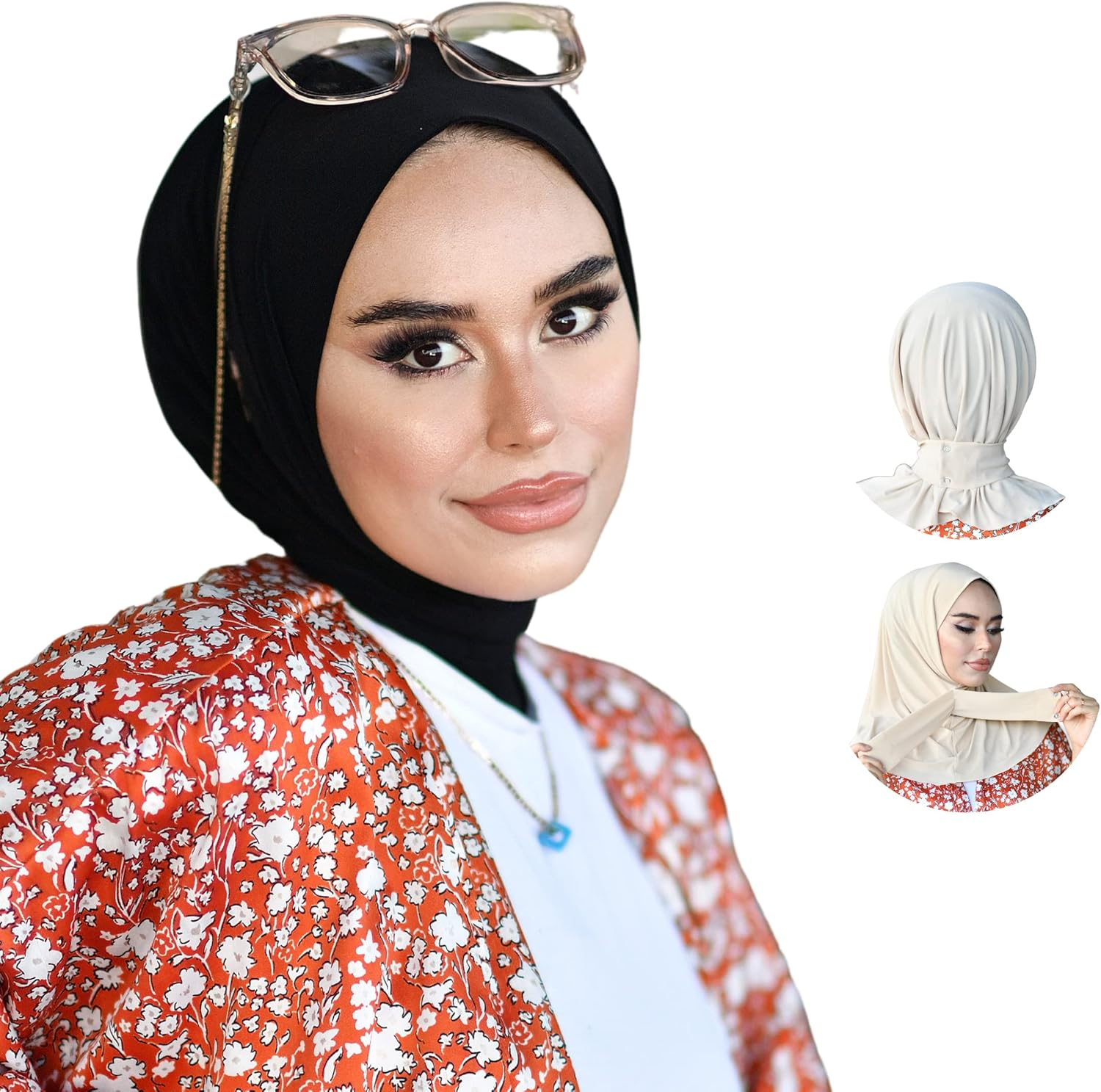 Snap Hijab-Turban for Women - Hair Wrap and Head Wrap | Undercap and Instant Cap