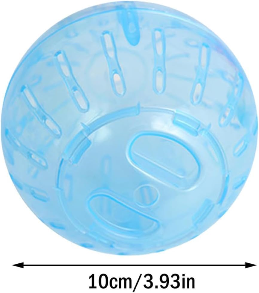 2Pcs Hamster Balls Dwarf Hamster Exercise Balls Running Wheel Gerbil Toys, Small Animals, Small Pet Supplies(Blue and Pink) image number 4