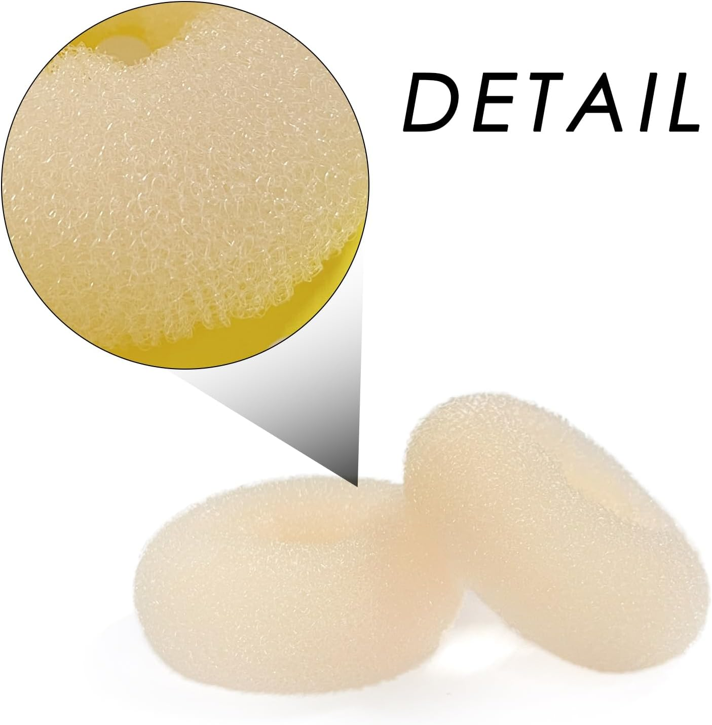 8 Pieces Donut Hair Clip with 20 U Shaped Clips, Mini Donut Styler, Hair Scrunchie Accessories for Ballet Dancers (Dark Brown, Beige)