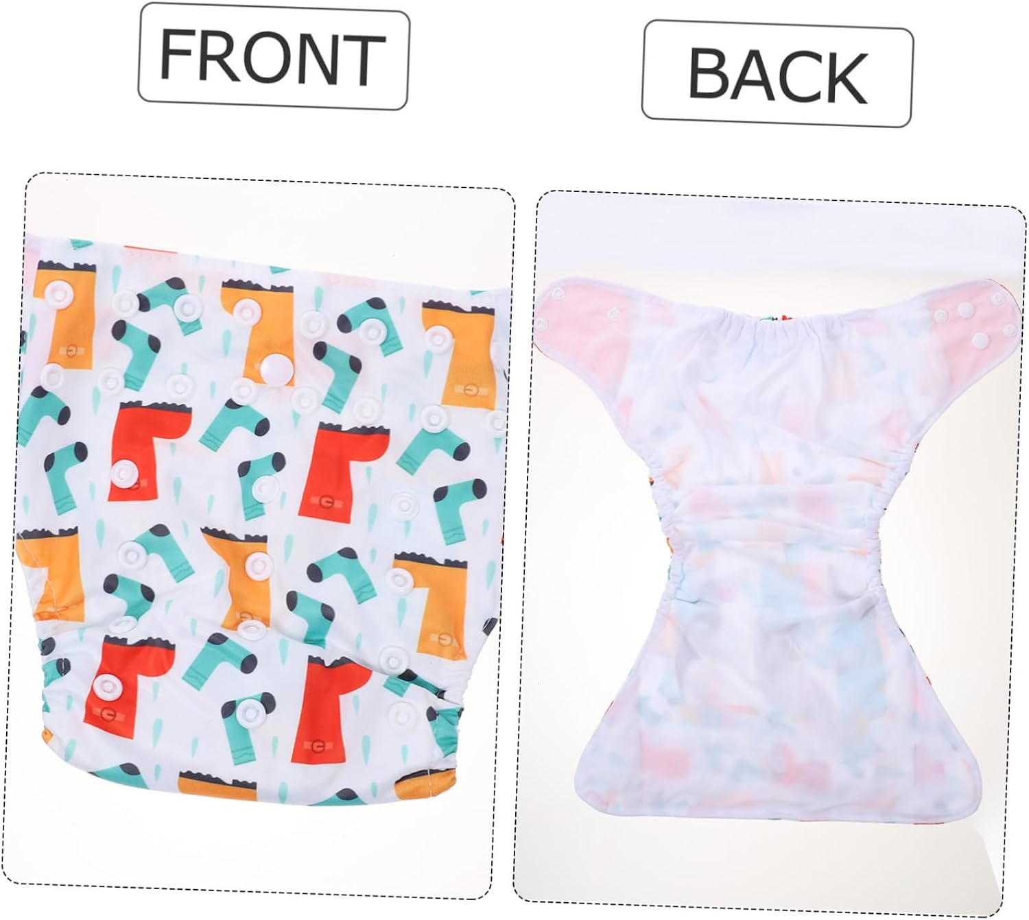 4Pcs Cloth Nappy Diaper Training Pants Learning Pants Breathable Washable for Comfort - Blue image number 2