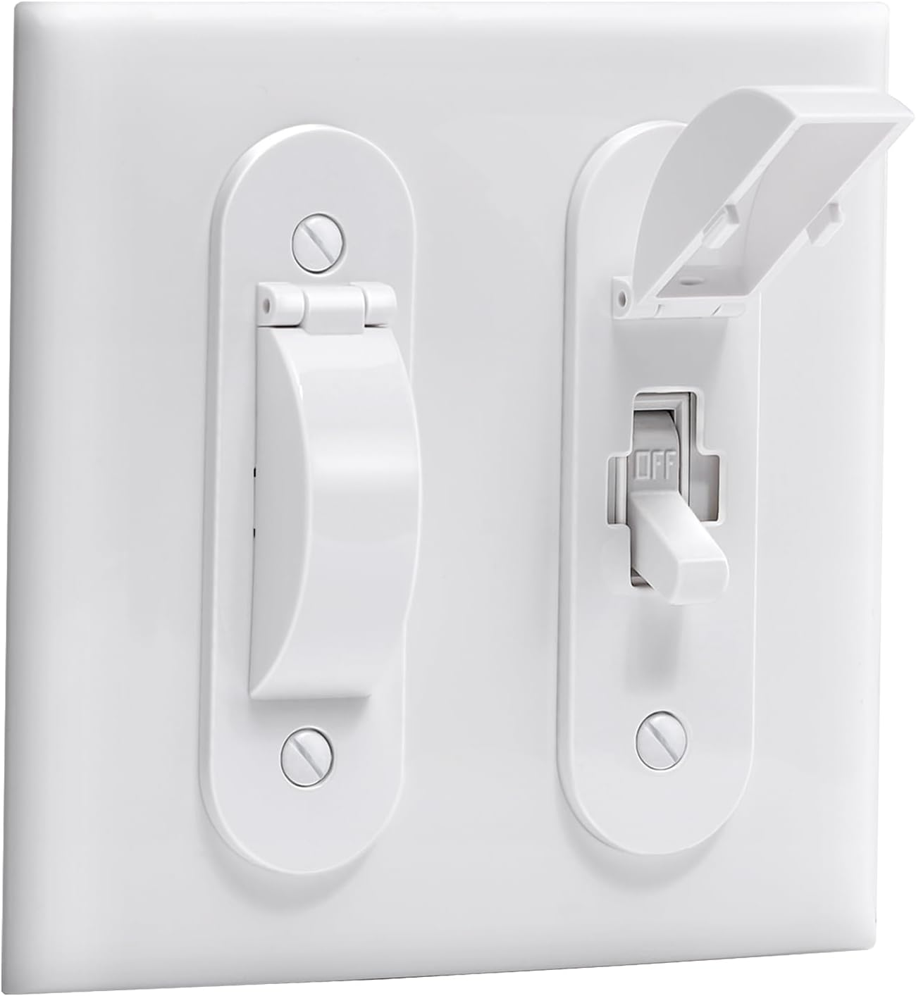 Wall Switch Guard, Child Proof Light Switch Cover Guard | Toggle Style | Light Switch Protection | Keep Toggle Switch in on or off Position | 1 Pack, White image number 5