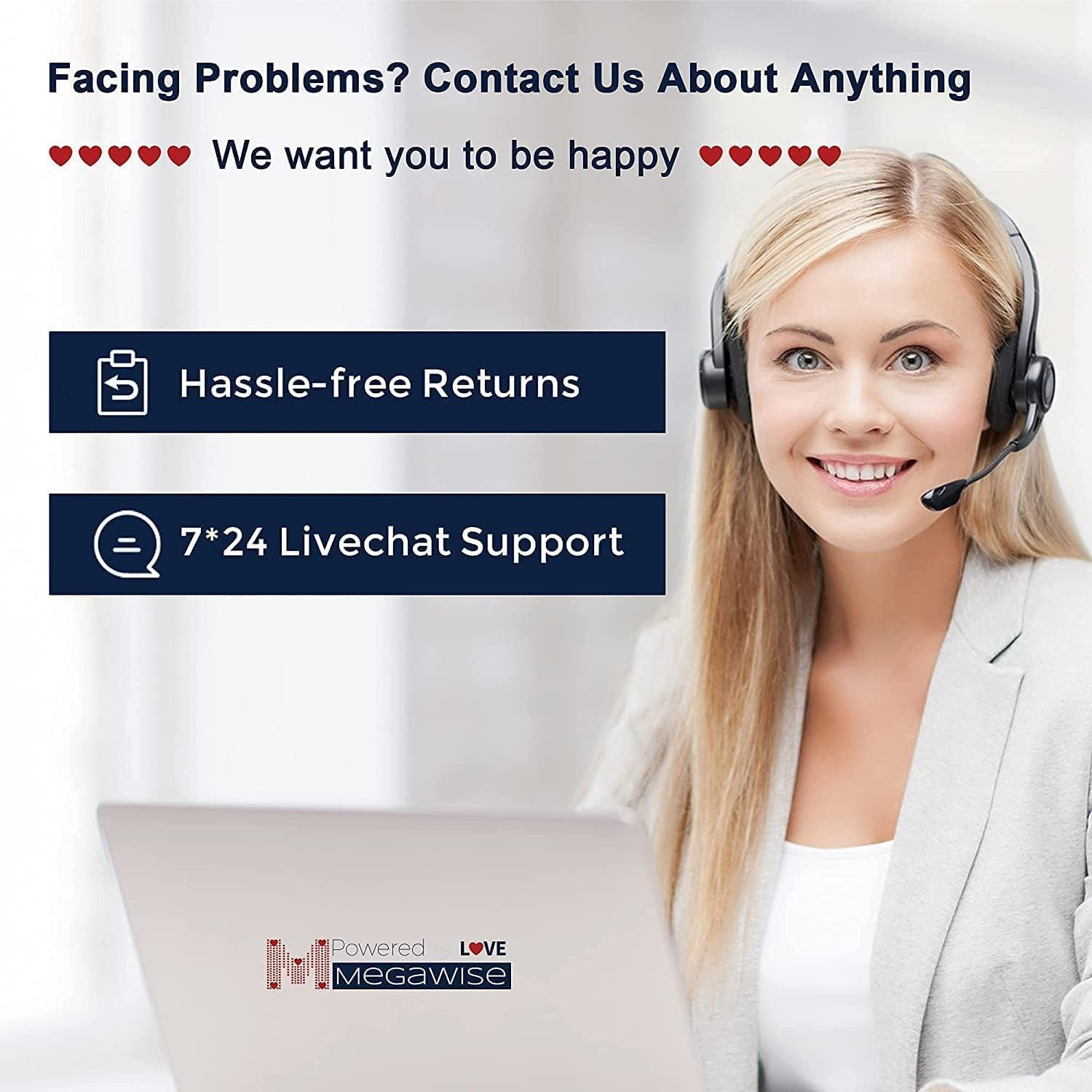 MEGAWISE Massager Handheld Deep Tissue Neck Back Massager for Shoulders, Waist, Legs, 3600 RPM Powerful Motor Electric Neck Massager with 5 Nodes & 5 Speeds, Knotty Muscle Relief image number 2