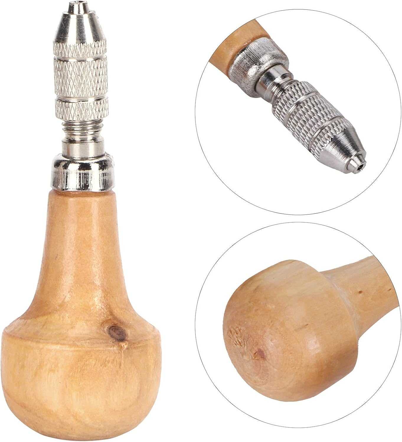 Fdit Lock Nozzle Pin Vise, 3 Set Pin Vise Set, Hand Drill, Making Tool, for Carving Resin image number 4