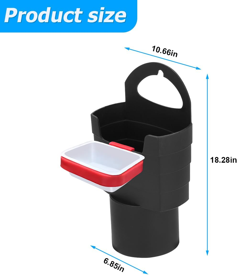 JNNJ Car French Fries Cup Holder, French Fries and Dip Sauce Holder for Car, French Fries Cup Holder, Plastic Chip Holder with Sauce Holder, Car Interior image number 4