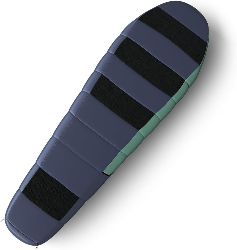 Husky Espace Ultralight Sleeping Bag 3 Seasons up to -6&deg;C, Warm Summer Mummy Sleeping Bag for Adults, Summer Sleeping Bag for Camping, Trekking and Outdoor (Blue/Mint, 210 X 85 Cm) image number 1