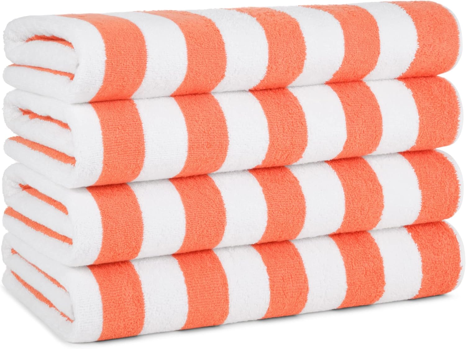 Arkwright Oversized California Beach Towels - (Pack of 4) Absorbent, Quick Drying, Ringspun Cotton Pool Towel, Perfect for Hotel, Spa Hot Tub, and Bath, 30 X 70 In, Blue