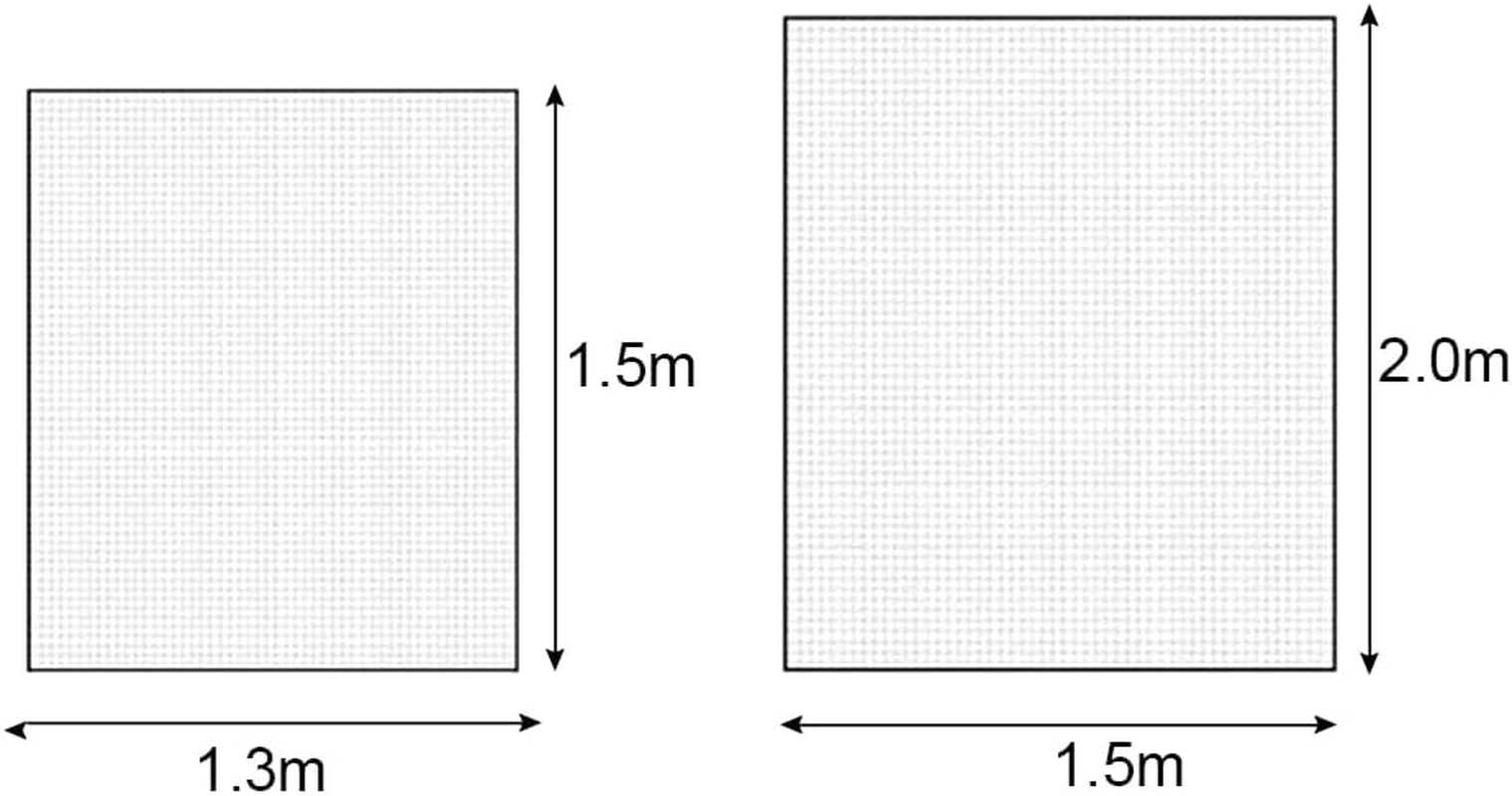 2X Insect Fly Mosquito Cover Screen Window Netting Mesh Kit Wasp Net Curtain Bug Black -1.3M X1.5M