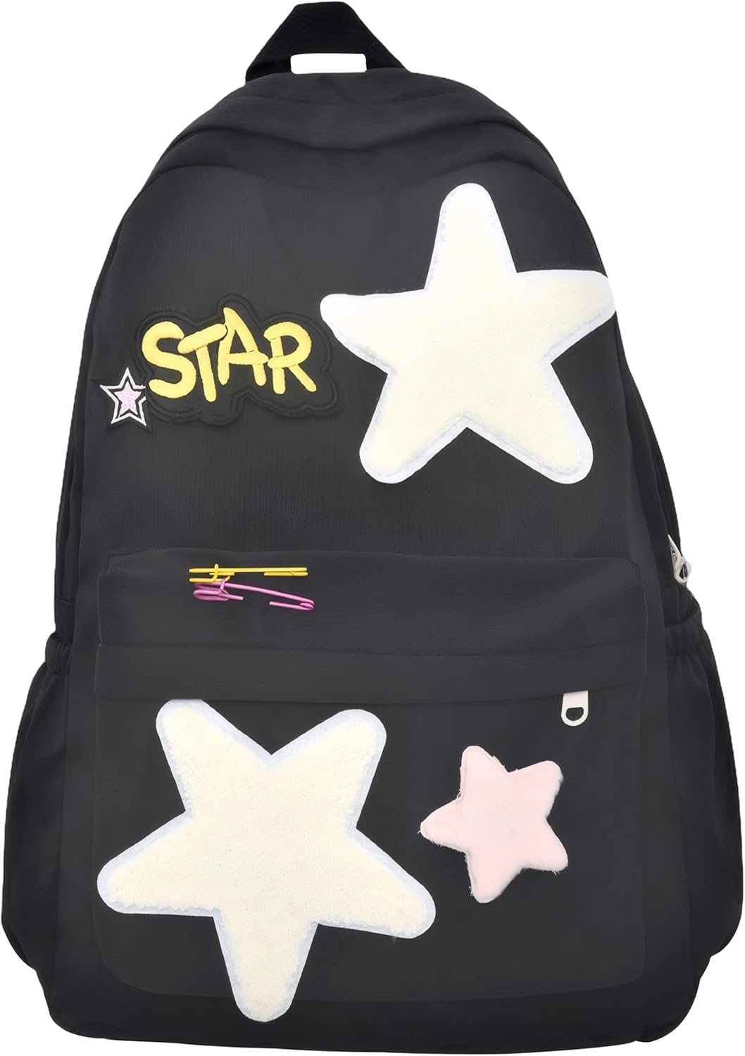 Lifelix Y2K Backpack Preppy Trendy Stars Aesthetic Bookbag Cute College Laptop Bag Casual Rave Daypack