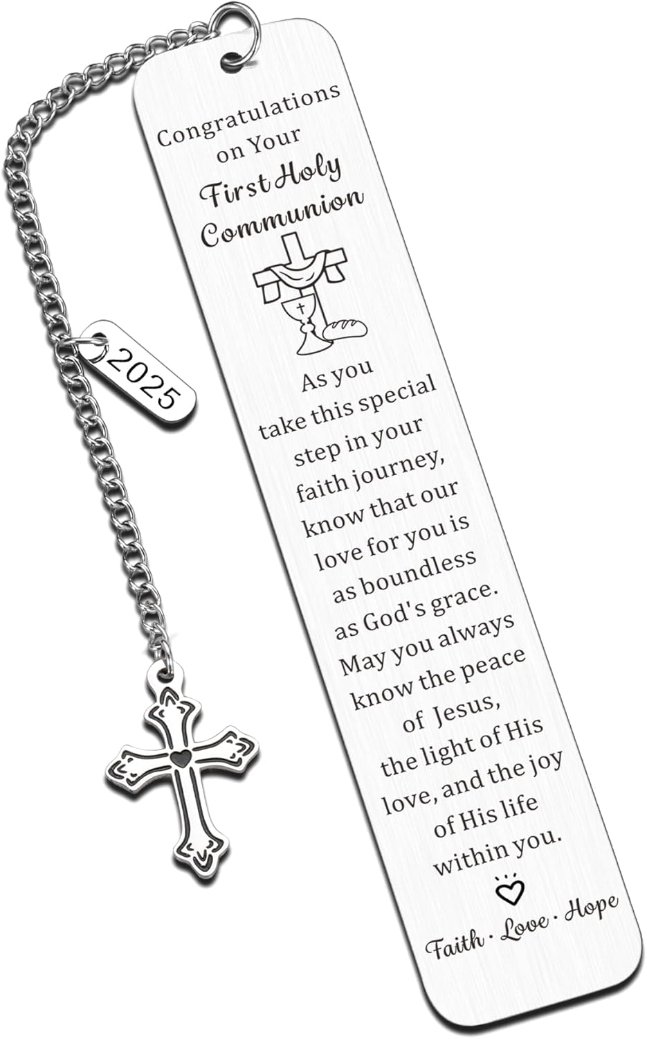 First Communion Gifts for Girls Boys First Communion Gifts for Women Men 1St Holy Communion Bookmark Baptism Confirmation Gifts for Teen Religious Christian Easter Gifts for Kid Easter Basket Stuffers image number 5