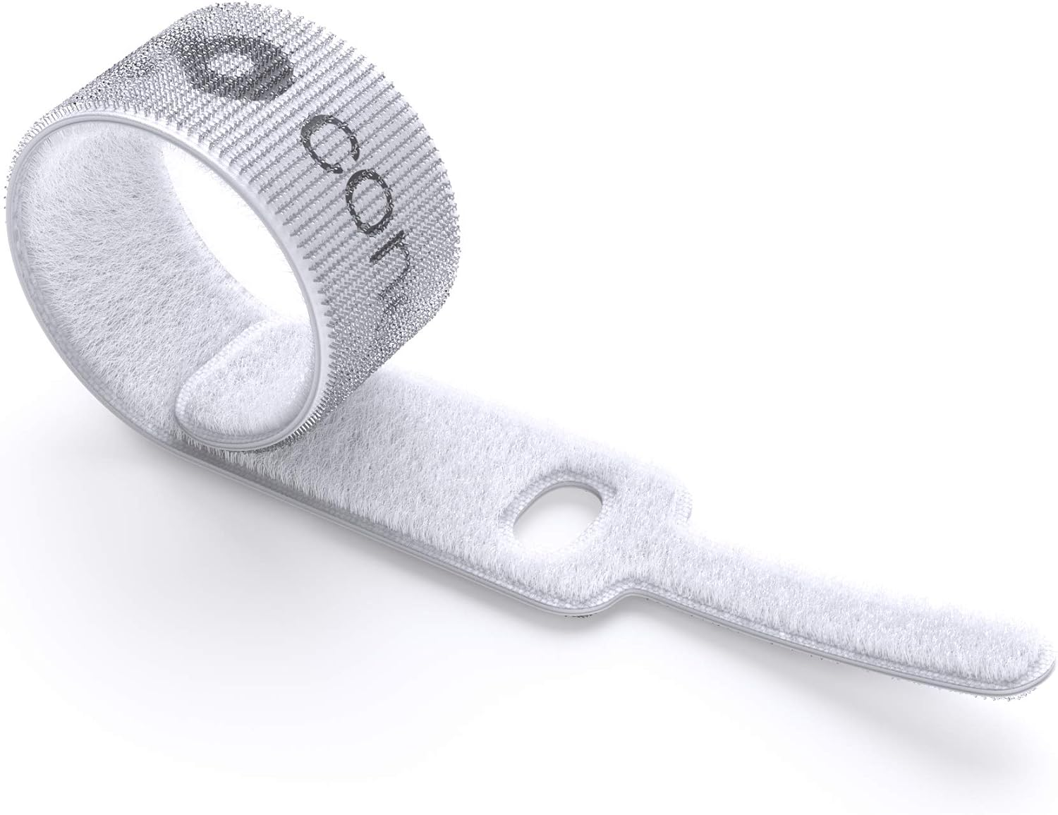 Conecto Velcro Cable Ties 15 Cm Velcro Tape with Loop Cable Management Cable Organiser Velcro Cable Ties Velcro White Pack of 30 image number 6