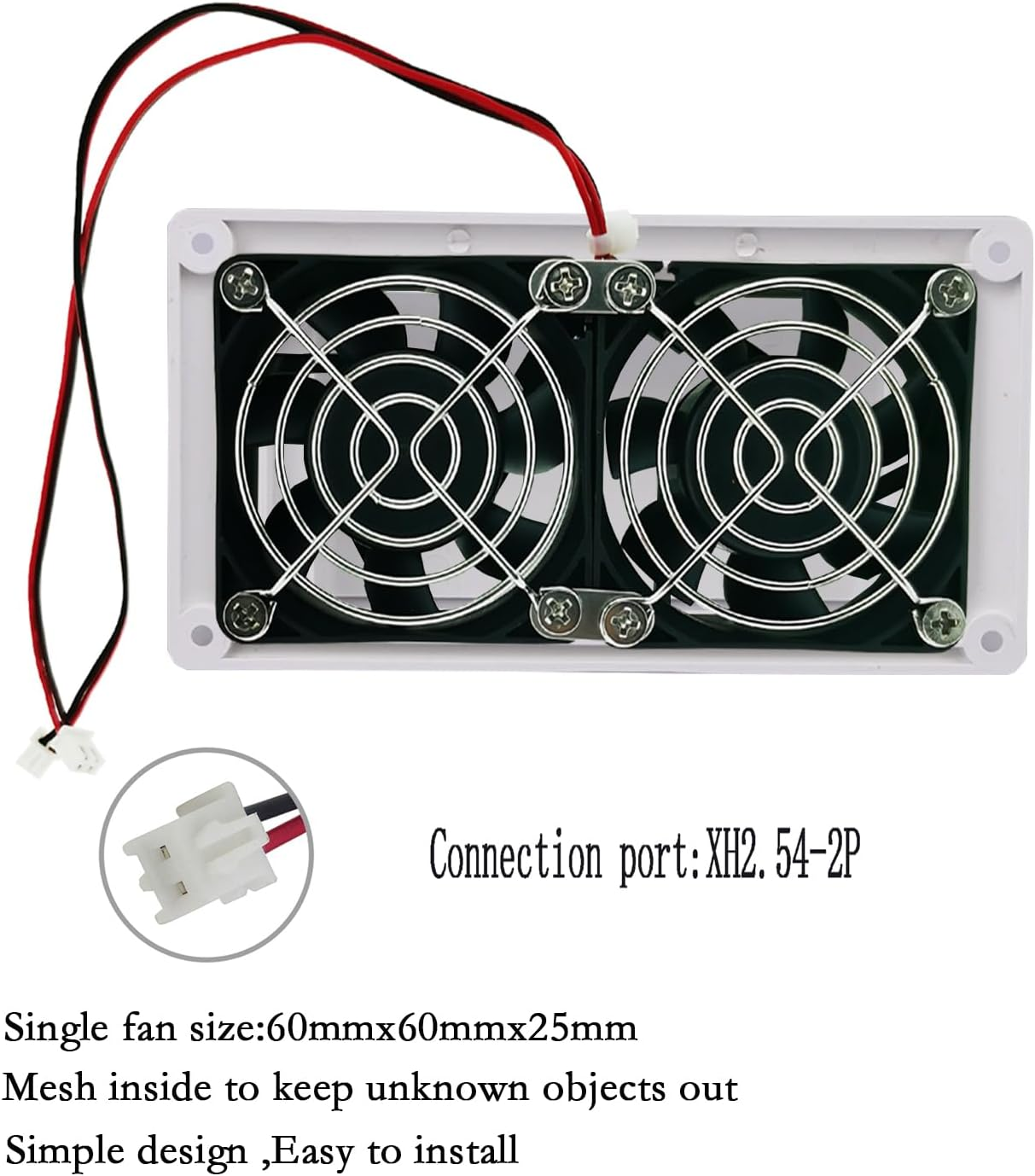 Ronyaoko Side Vent Fan,Ventilation Exhaust Fan,12V RV Side Air Vent Fan, Modified Accessories Extractor Fan, for Motorhome, Caravan, Trailer, Small Space inside Ventilation (White)