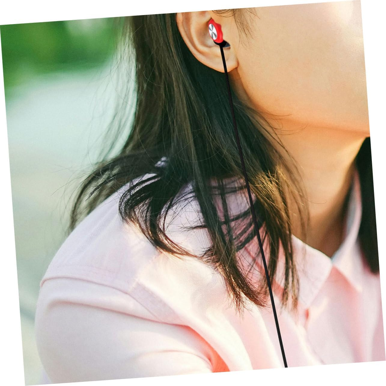 Earbud Lanyard Silicone Flexible Strap Detachable Replacement Cord for Earplugs Holder Use Earphone Shooting Sleeping Scenario image number 1