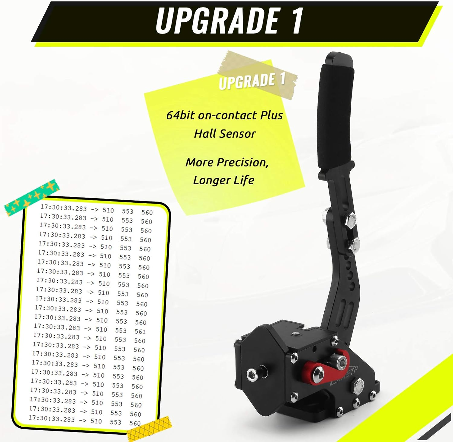 RASTP 64Bit PC USB Handbrake SIM for Racing Games Logitech G27 G25 G29 T500 T300 FANATECOSW LFS DIRT Rally.2,Black,Without Clamp