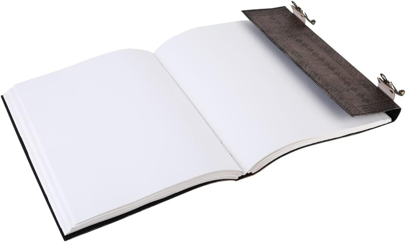 OVERDOSE Tajmahal Vintage Leather Journal - Handmade Antique Journal for Students & Office for Men Women Diary Leather Sketchbook Drawing - Size 10 X 13 Inches | 25 X 33 Cm image number 1