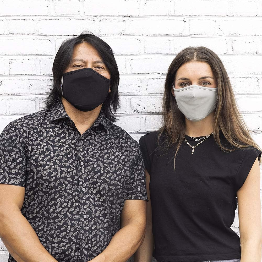 Safe+Mate X Case-Mate - Cloth Face Mask - Washable & Reusable - Adult L/XL - Cotton - with Filter - Black image number 4