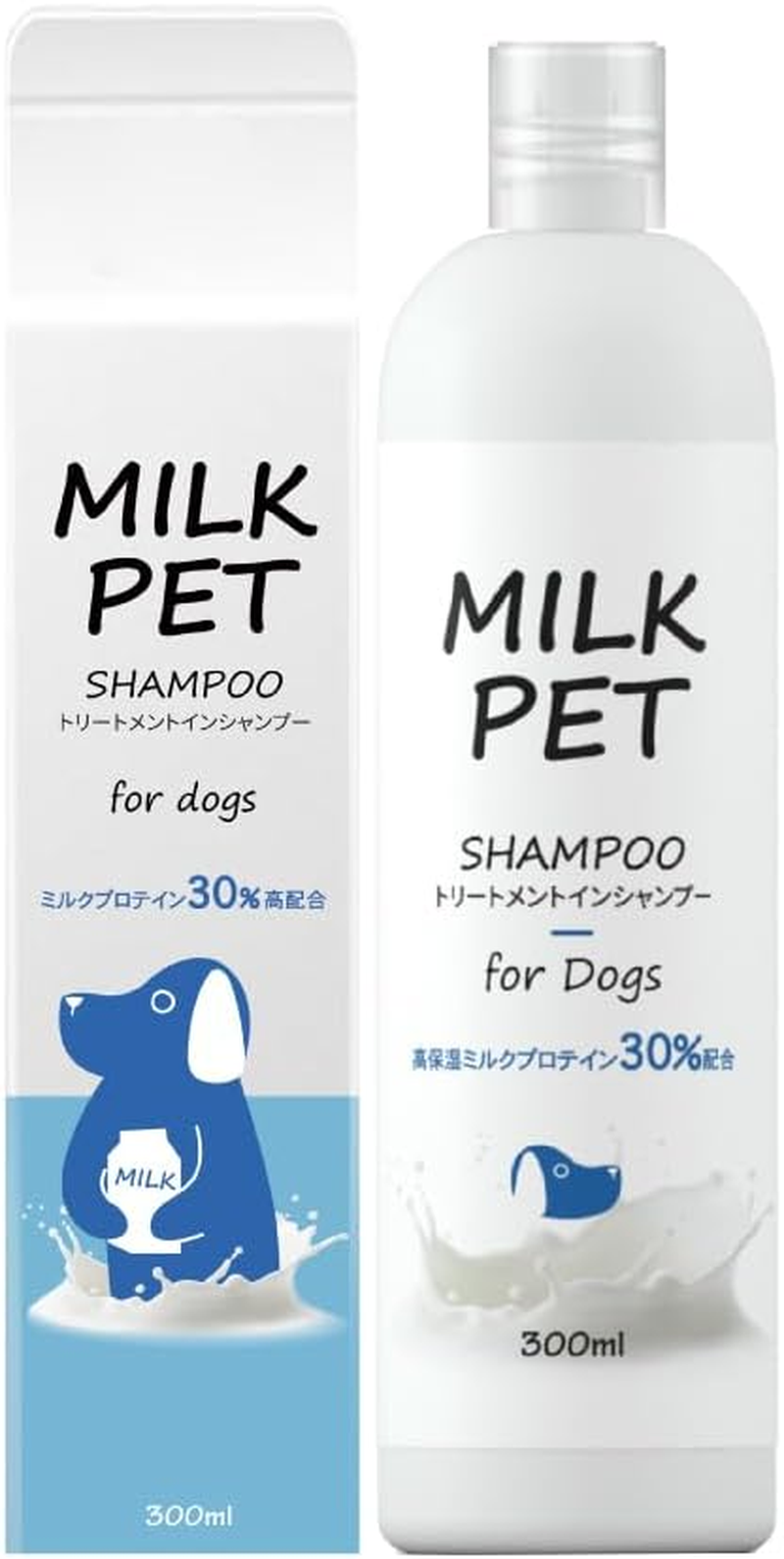 [King of Moisturizing] MILKPET Treatment-In-Shampoo (For Dogs) 10.1 Fl Oz (300 Ml), Organic, Pet Shampoo, for Dogs, Cats, Skin Care, No Treatments, Moisturizing, Barrier Function, Foaming Good, No image number 5