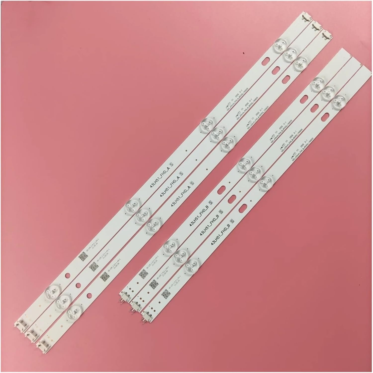 LED Backlight Strips for 43LH595V 43LJ5100 43LJ510T LED Bars Band Rulers 43LH51_FHD_A S L GE_WICOP_FHD Ssc_43Inch_Fhd_B_Rev02 (Color : 6 Piece for 1TV)