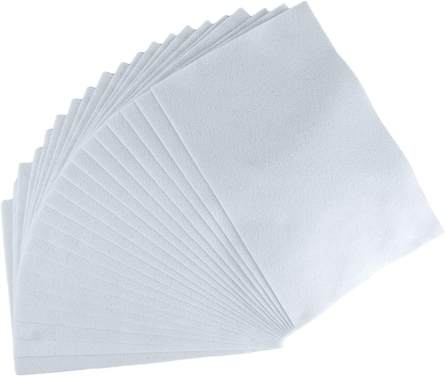 Jtnohx Color Felt, Soft Felt Sheets, 1.4Mm Thick 20X30Cm Handicraft Felt Fabrics for DIY and Sewing Projects (White) image number 5