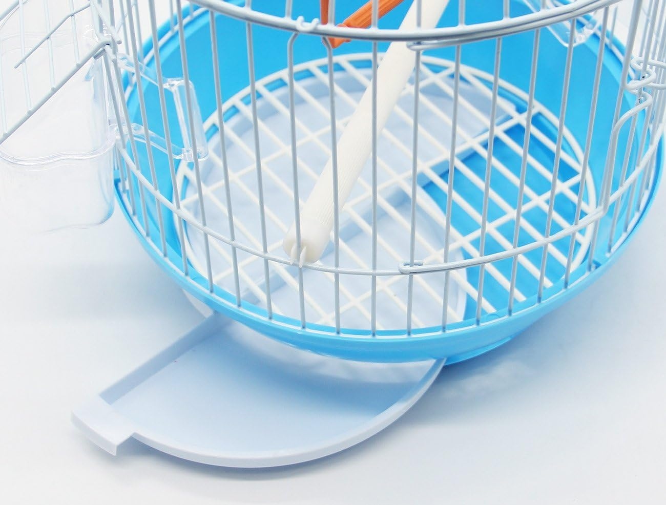 BPS Metal Bird Cage with Drinking Trough Jumping Swing Various Colours Random image number 3