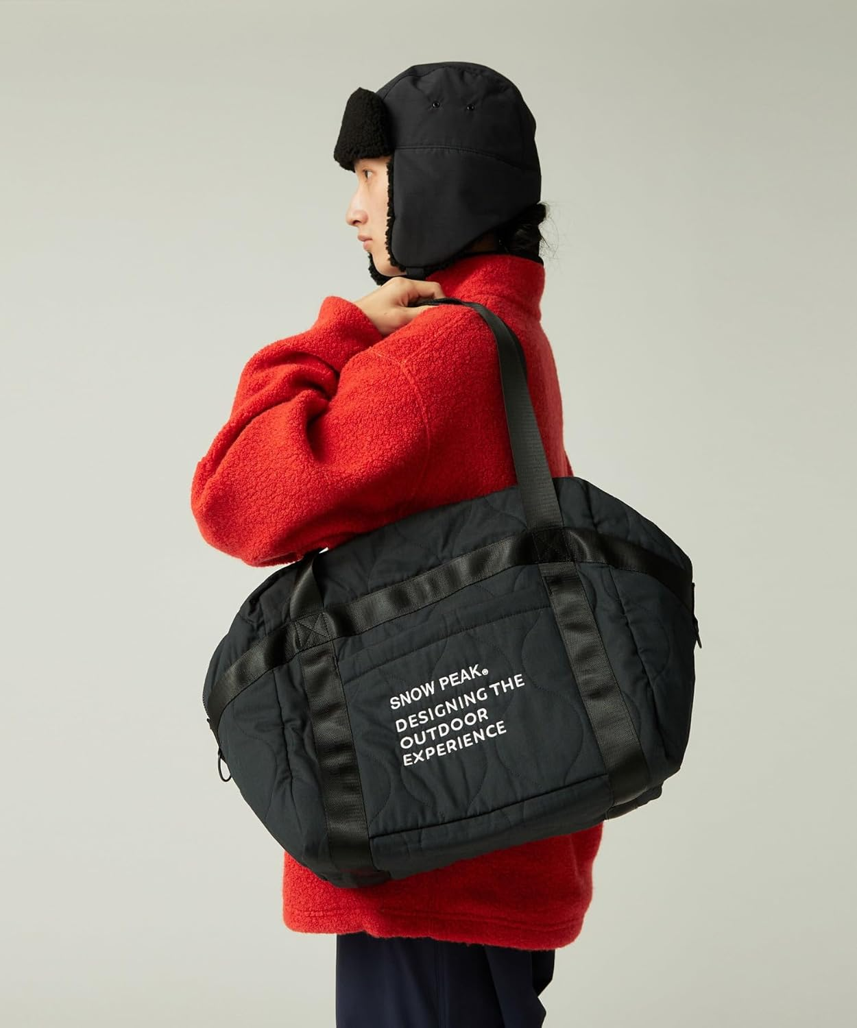 Snow Peak AC-25AU012 Quilted Ripstop Duffle Tote Bag, Handbag, Men'S, Women'S image number 5