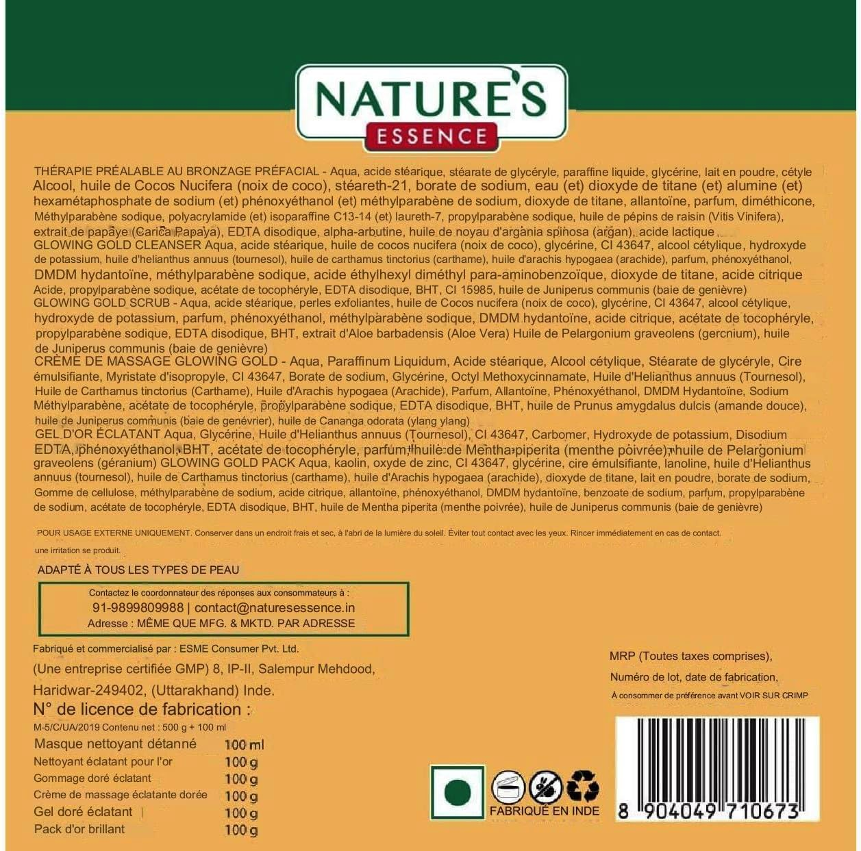 Nature'S Essence Ravishing Gold Facial Kit image number 2