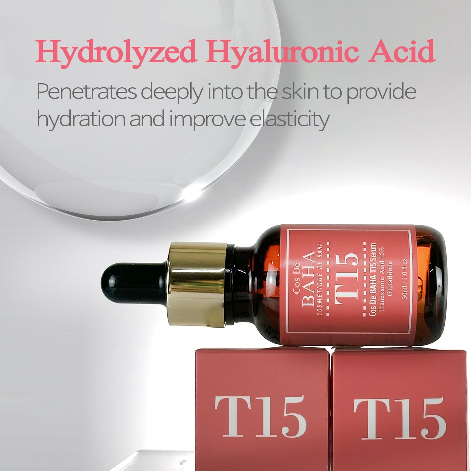 Cos De BAHA Tranexamic Acid 15% Serum 30Ml / 1.0 Fl Oz image number 2