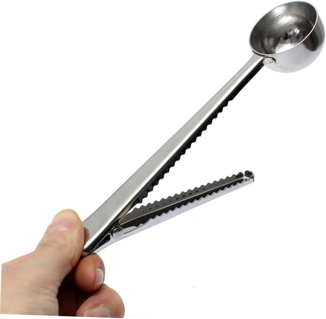 SECFOU 4Pcs Stainless Steel Measuring Tablespoon Seal Clip for Coffee Accessories and Tea Spoon for Home Coffee Bar image number 4