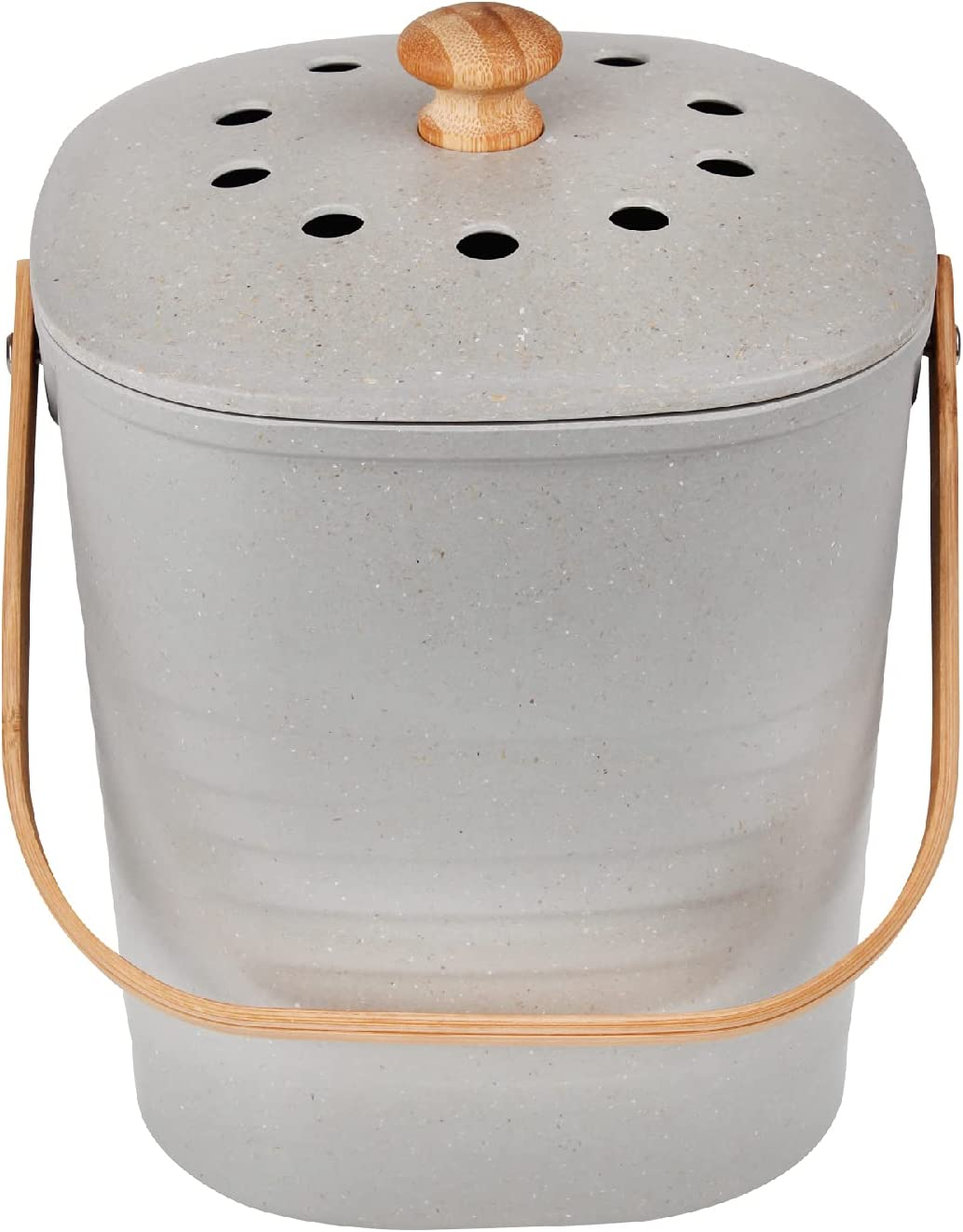 White Magic Eco Basics Compost Kitchen Waste Bin, Granite, 4 Litre Capacity image number 4