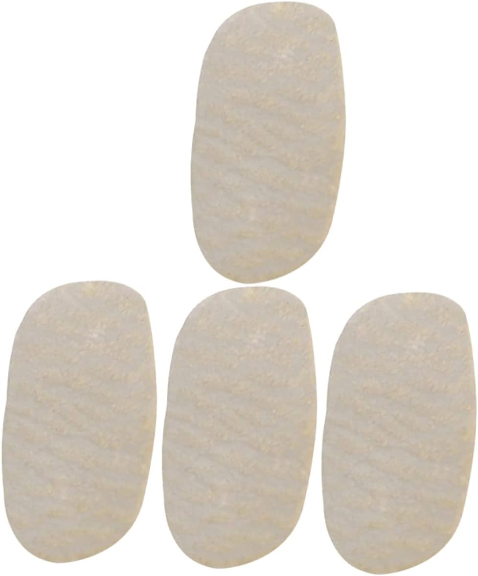 4Pcs Professional Lambskin String Bridge Pads for Violin and Viola, Model E1 String Accessory Set, Small Piece Parchment Protectors for Student and Performance Use image number 5