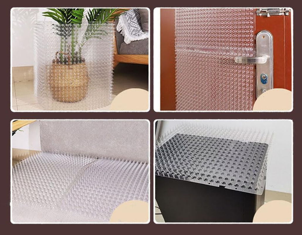 Scat Mat for Cats 34 X 43Cm Cat Spike Mat,Pet Repellent,Pet Deterrent Spikes for Sofa Balcony Patio 10Pcs. image number 4