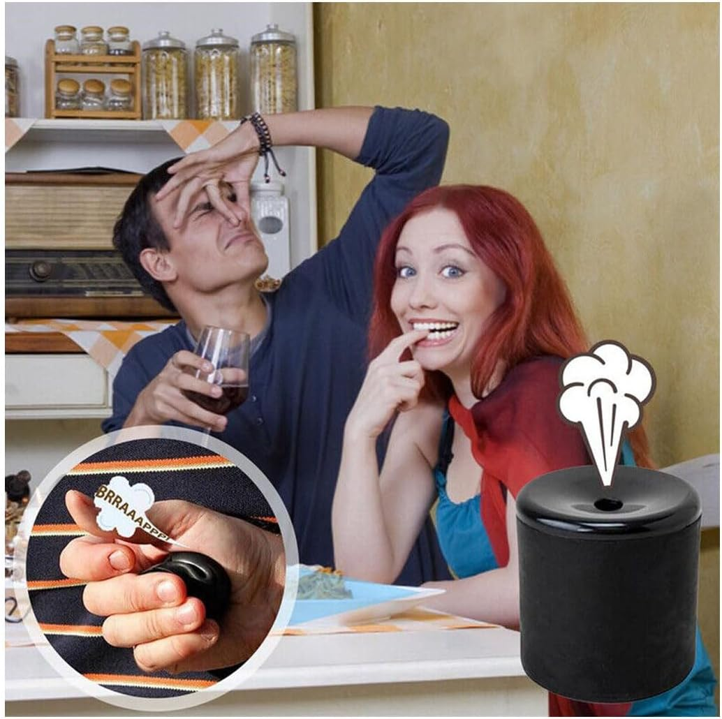 2 PCS Fart Prank Canisters, Squeeze Fart Machine,April Fool'S Day Prank,Fun Tool for Funny Gag Party, Birthday Joke Present(Red+Black) image number 1