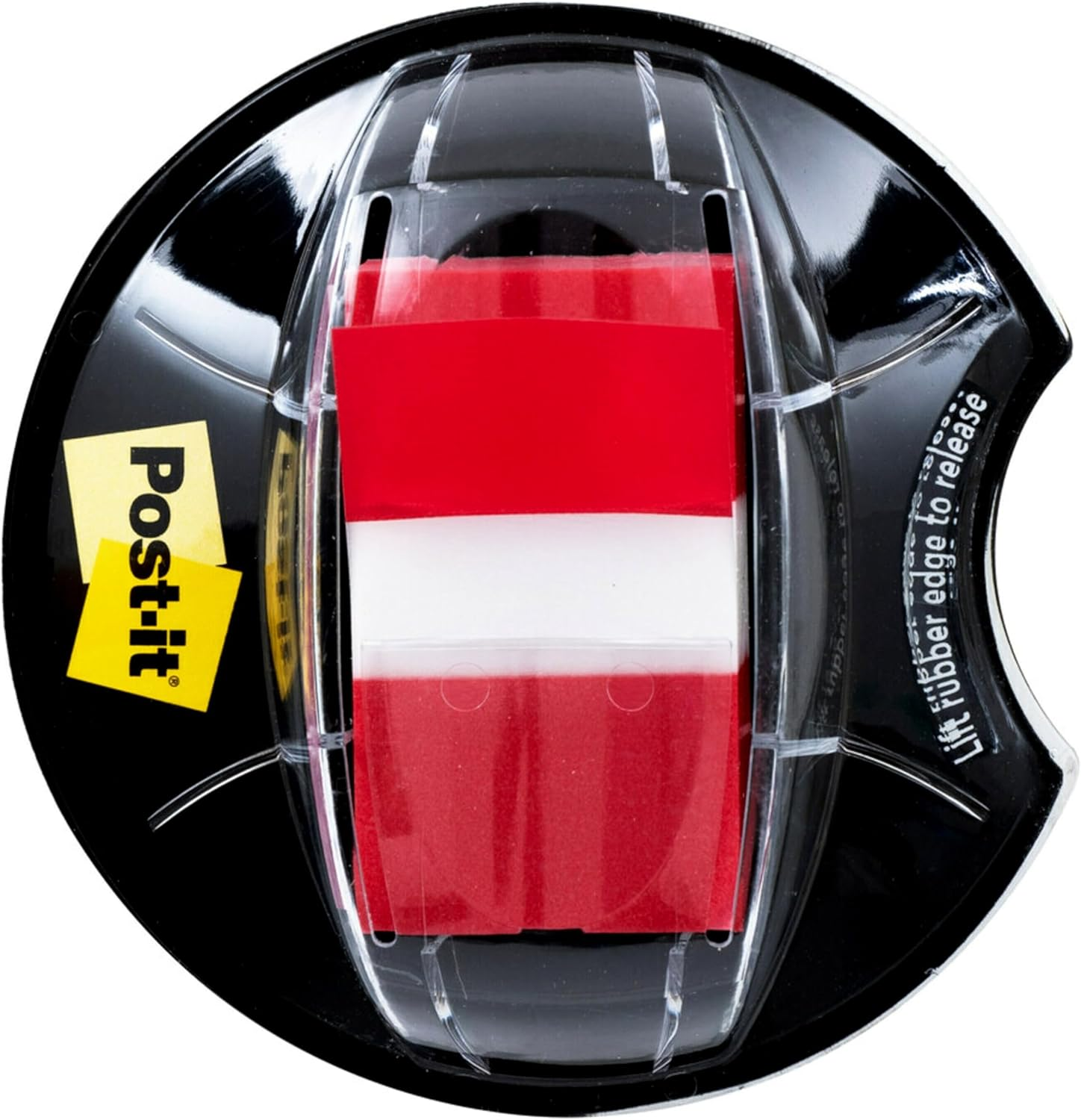 Post-It Message Flags, Sign Here, Red, 1-Inch Wide, 200/Desk Grip Dispenser, 1-Dispenser/Pack