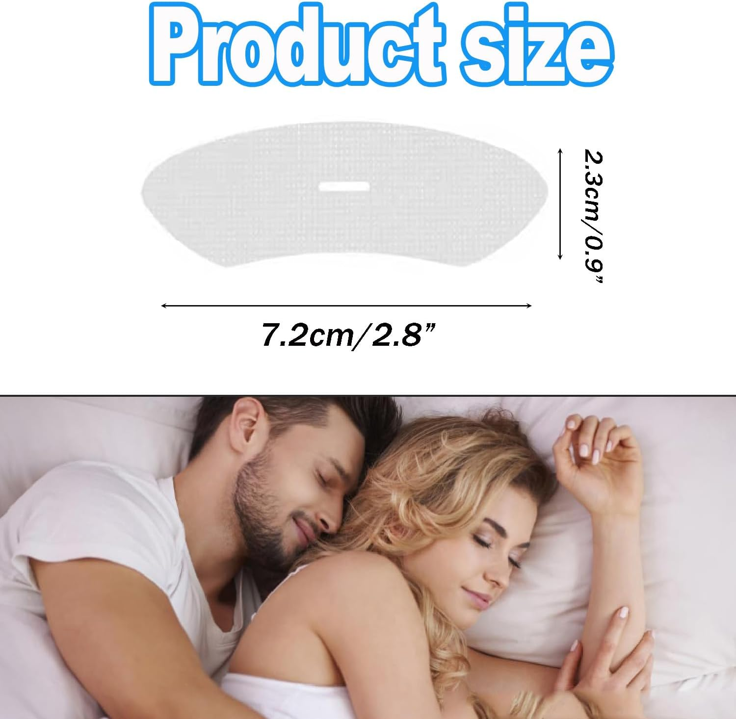 120Pcs Mouth Tape Sleep Strips, Adults and Children Sleep with Closed Mouth Patches, Open Mouth Breathing Correction Patches, Open Mouth Breathing Correction Patches, Snoring Reduction image number 5