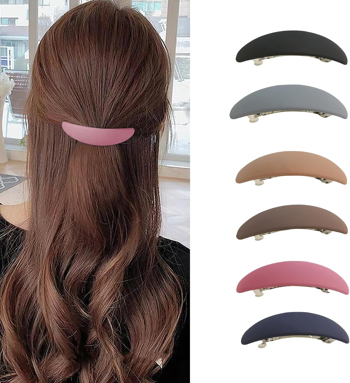 BSITSSS 6 Pieces Hair Barrettes for Women, Barrette Hair Clips Retro Classic, French Design Barrette Hair Clip, Hair Clasps Elegant, Hair Clips & Barrettes Accessories for Fine Medium Thick Hair image number 5