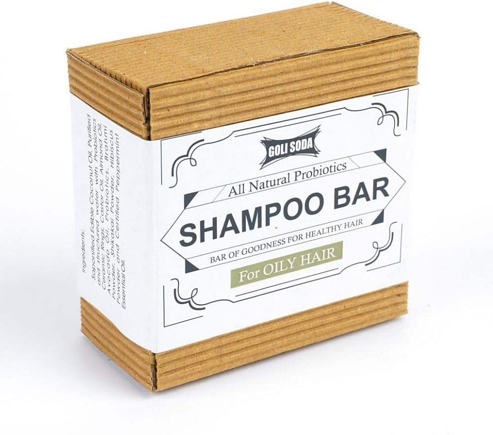 GOLI SODA All Natural Probiotics Shampoo Bar for Oily Hair image number 5