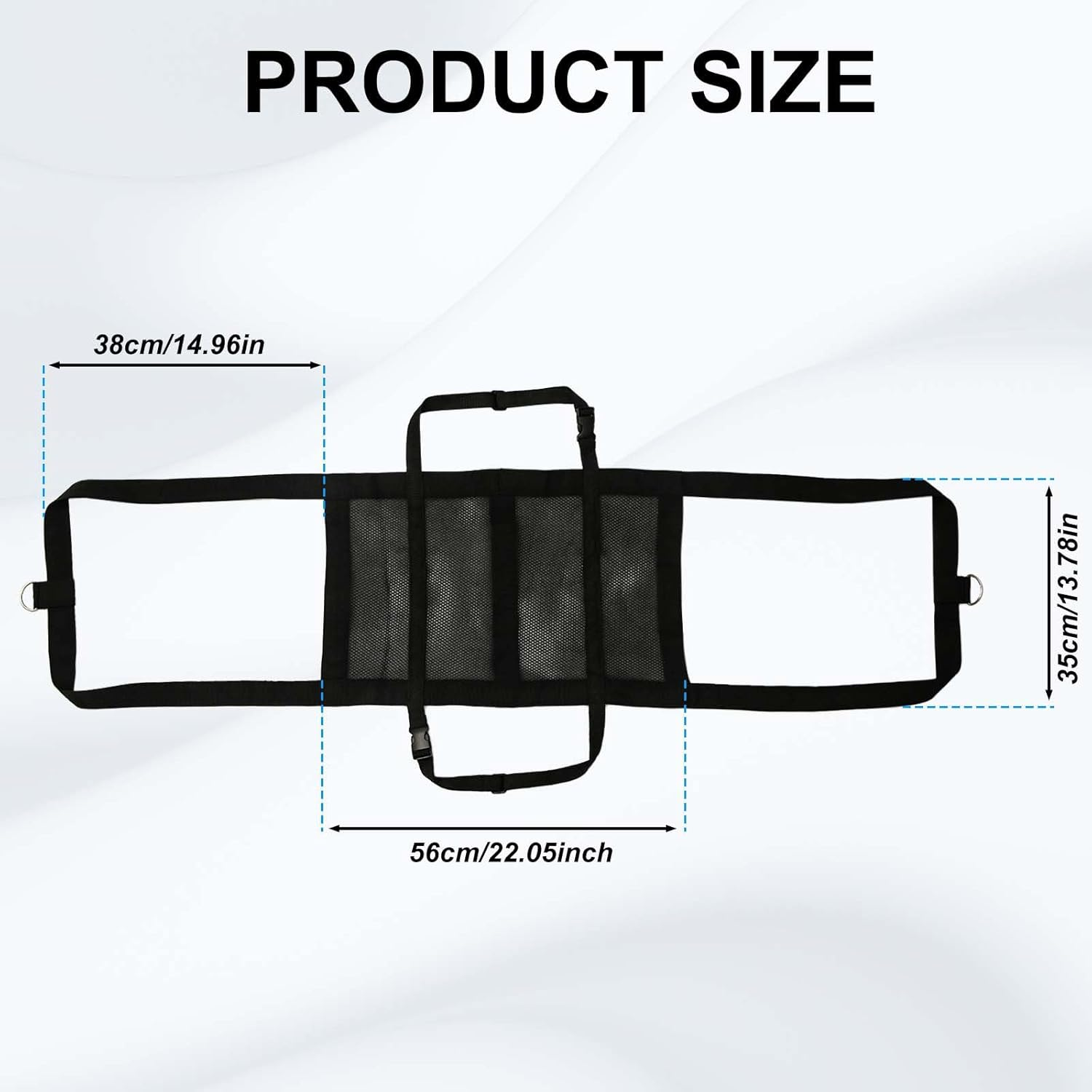 Calf Sling for Weighing Newborn Animals, Lamb Weight Sling with Adjustable Straps & Buckle Nylon Hanging Scale Livestock Sling for Baby Goat Hoof Trimming Dog Grooming image number 6