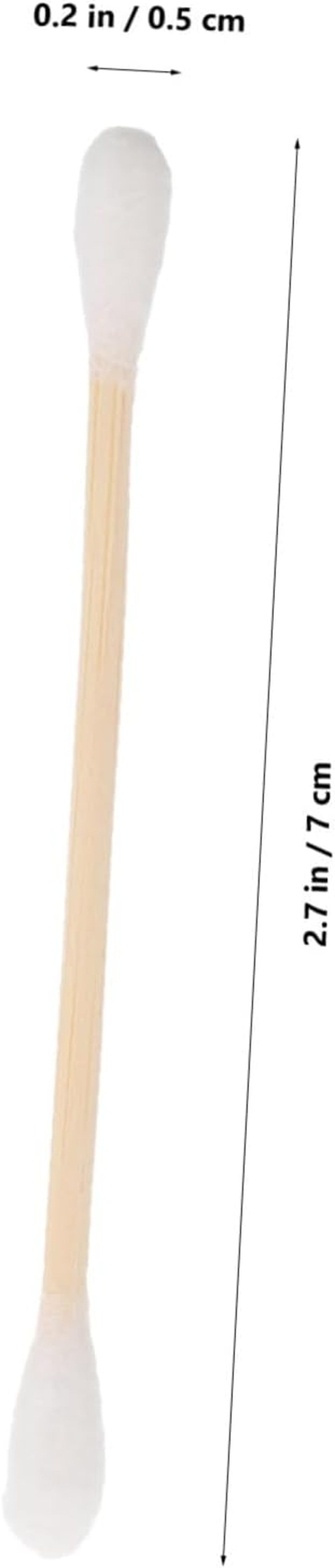 STAHAD Double-Headed Cotton Swabs 500Pcs Wooden Sticks for Ear Cleaning Makeup and Household Use Baby Beauty Cotton Tips image number 4