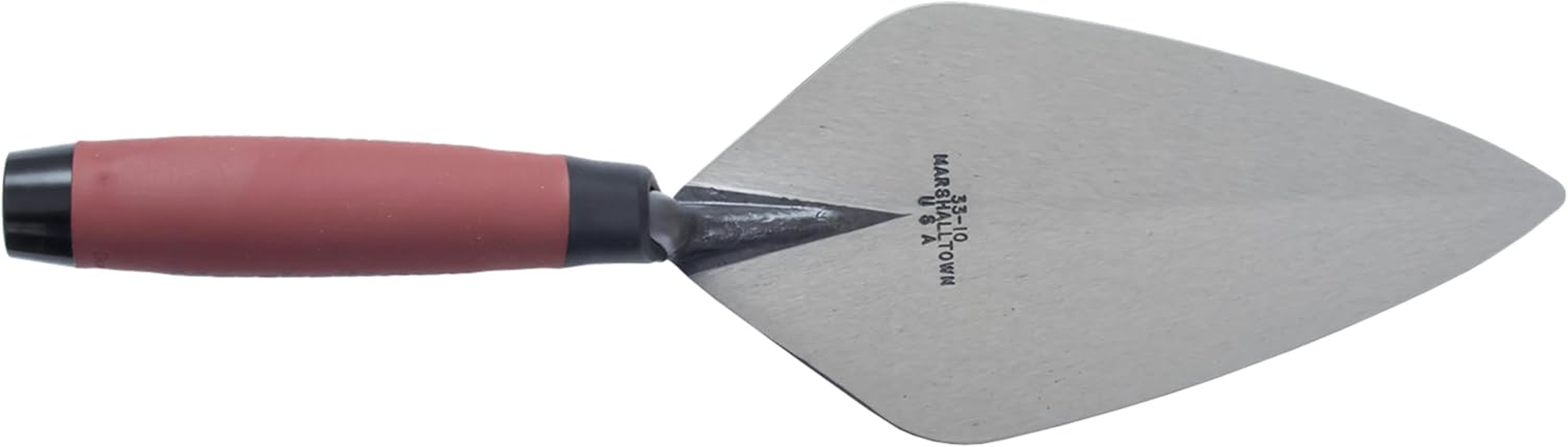 MARSHALLTOWN Brick Trowels, London Style, 10 X 4-5/8 Inch, Durasoft Handle, Brickwork, Blockwork, Stonework, Masonry, Made in USA, 33 10FG image number 6