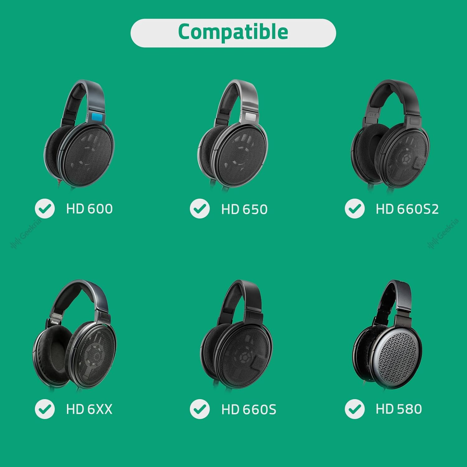 Geekria Apollo Single Crystal Copper Upgrade Audio Cable Compatible with Sennheiser HD 600S2 660S 600 650 6XX, 2.5Mm Replacement Headphones Cord for Hi-Resolution, Hifi Headset (5 Ft/1.5 M) image number 4