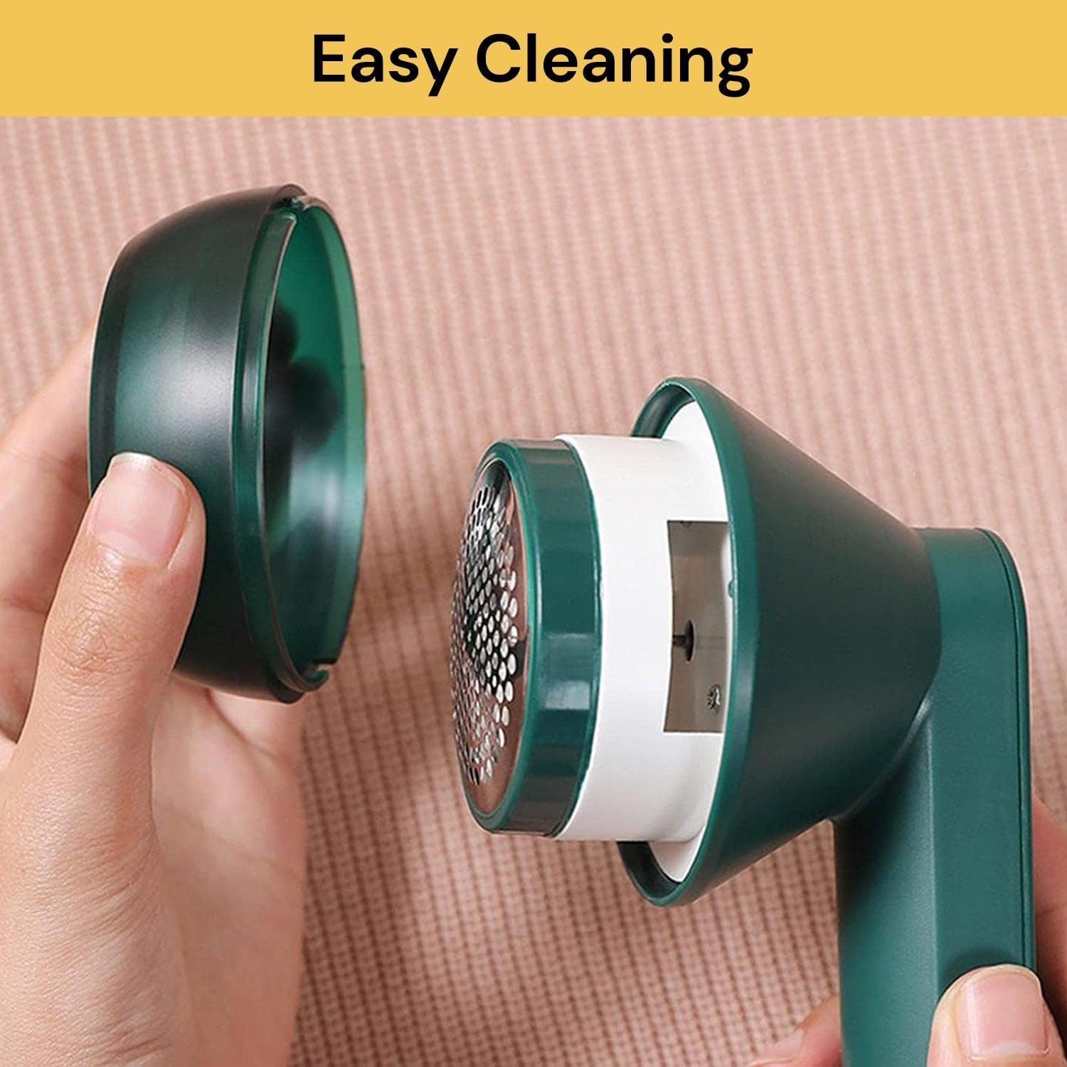EZONEDEAL Electric Lint Remover Clothes Ball Fluff Fabric Shaver Fuzz Remover,Sweater Shavers Remove Pilling, Portable Lint Remover for Clothes Pilling Rechargeable (Green) image number 6